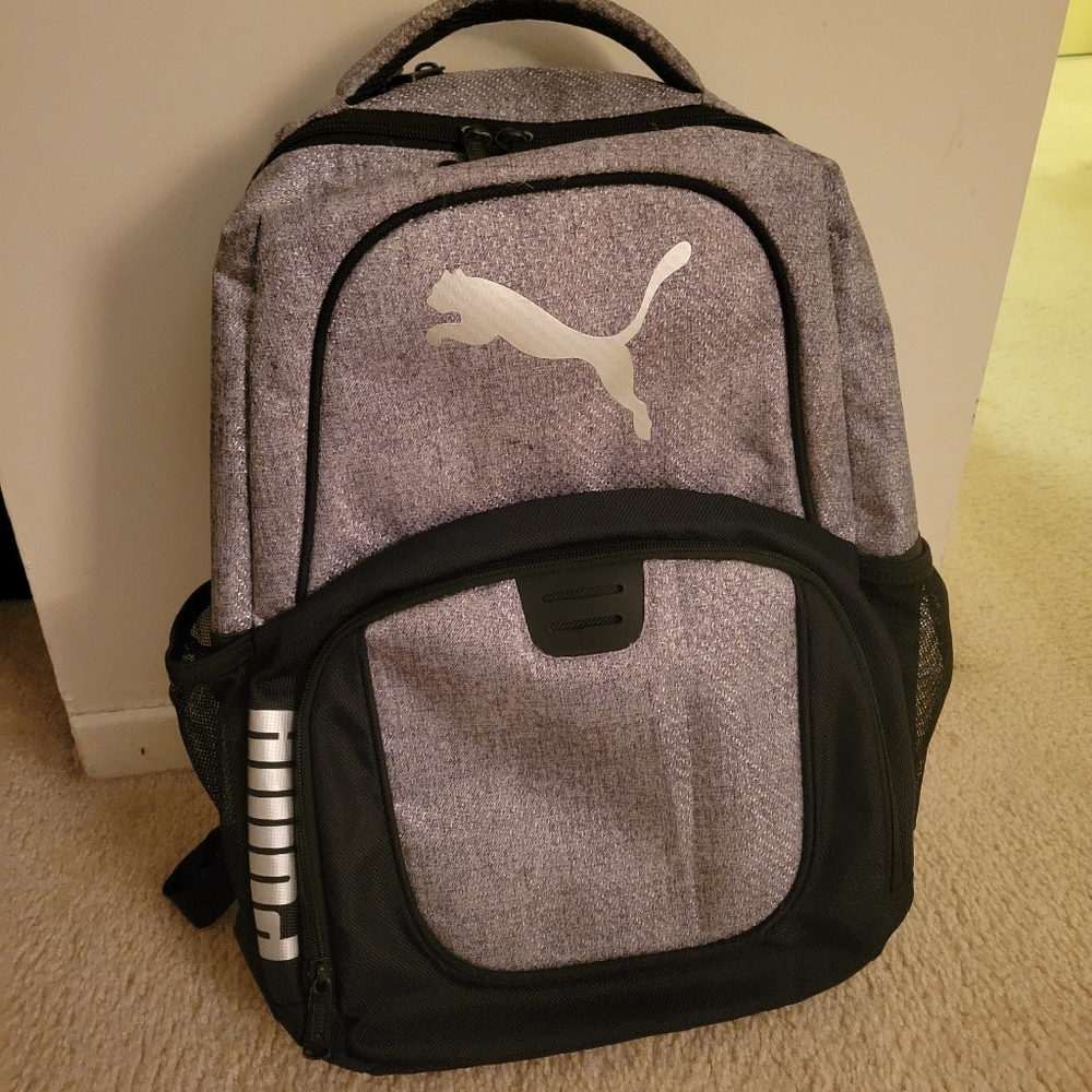 Puma Backpack, Black and Grey